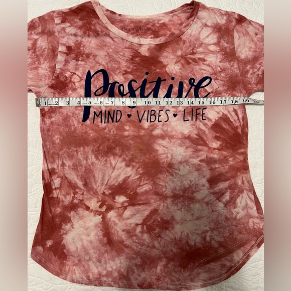 Tie Dye "Positive Vibes" Tee by ANA CABANA Sz S - Picture 6 of 7